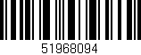 Código de barras (EAN, GTIN, SKU, ISBN): '51968094'