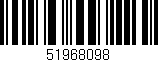 Código de barras (EAN, GTIN, SKU, ISBN): '51968098'