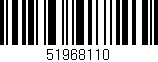 Código de barras (EAN, GTIN, SKU, ISBN): '51968110'