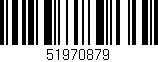 Código de barras (EAN, GTIN, SKU, ISBN): '51970879'