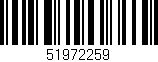 Código de barras (EAN, GTIN, SKU, ISBN): '51972259'