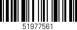 Código de barras (EAN, GTIN, SKU, ISBN): '51977561'