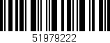 Código de barras (EAN, GTIN, SKU, ISBN): '51979222'