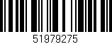 Código de barras (EAN, GTIN, SKU, ISBN): '51979275'