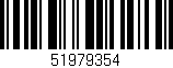 Código de barras (EAN, GTIN, SKU, ISBN): '51979354'