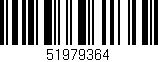 Código de barras (EAN, GTIN, SKU, ISBN): '51979364'