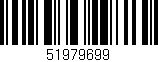 Código de barras (EAN, GTIN, SKU, ISBN): '51979699'