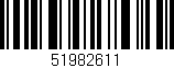 Código de barras (EAN, GTIN, SKU, ISBN): '51982611'