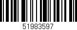 Código de barras (EAN, GTIN, SKU, ISBN): '51983597'