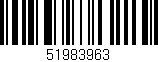 Código de barras (EAN, GTIN, SKU, ISBN): '51983963'