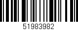 Código de barras (EAN, GTIN, SKU, ISBN): '51983982'