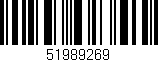 Código de barras (EAN, GTIN, SKU, ISBN): '51989269'