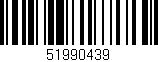 Código de barras (EAN, GTIN, SKU, ISBN): '51990439'