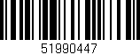 Código de barras (EAN, GTIN, SKU, ISBN): '51990447'