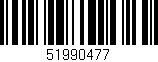 Código de barras (EAN, GTIN, SKU, ISBN): '51990477'