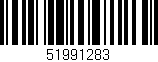 Código de barras (EAN, GTIN, SKU, ISBN): '51991283'