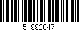 Código de barras (EAN, GTIN, SKU, ISBN): '51992047'