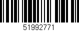Código de barras (EAN, GTIN, SKU, ISBN): '51992771'