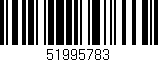 Código de barras (EAN, GTIN, SKU, ISBN): '51995783'