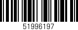 Código de barras (EAN, GTIN, SKU, ISBN): '51996197'