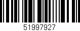 Código de barras (EAN, GTIN, SKU, ISBN): '51997927'