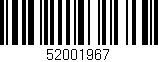 Código de barras (EAN, GTIN, SKU, ISBN): '52001967'