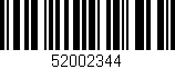 Código de barras (EAN, GTIN, SKU, ISBN): '52002344'