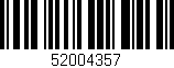 Código de barras (EAN, GTIN, SKU, ISBN): '52004357'