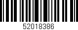 Código de barras (EAN, GTIN, SKU, ISBN): '52018386'