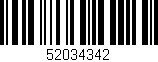 Código de barras (EAN, GTIN, SKU, ISBN): '52034342'