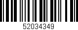 Código de barras (EAN, GTIN, SKU, ISBN): '52034349'