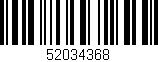 Código de barras (EAN, GTIN, SKU, ISBN): '52034368'
