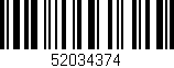 Código de barras (EAN, GTIN, SKU, ISBN): '52034374'