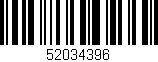 Código de barras (EAN, GTIN, SKU, ISBN): '52034396'