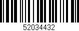 Código de barras (EAN, GTIN, SKU, ISBN): '52034432'