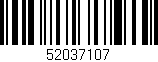 Código de barras (EAN, GTIN, SKU, ISBN): '52037107'