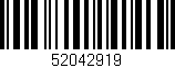 Código de barras (EAN, GTIN, SKU, ISBN): '52042919'