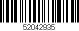 Código de barras (EAN, GTIN, SKU, ISBN): '52042935'