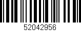 Código de barras (EAN, GTIN, SKU, ISBN): '52042956'