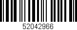 Código de barras (EAN, GTIN, SKU, ISBN): '52042966'