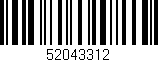 Código de barras (EAN, GTIN, SKU, ISBN): '52043312'
