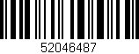 Código de barras (EAN, GTIN, SKU, ISBN): '52046487'