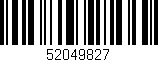 Código de barras (EAN, GTIN, SKU, ISBN): '52049827'