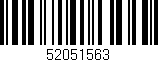 Código de barras (EAN, GTIN, SKU, ISBN): '52051563'