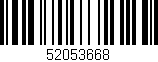 Código de barras (EAN, GTIN, SKU, ISBN): '52053668'