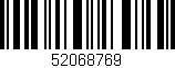 Código de barras (EAN, GTIN, SKU, ISBN): '52068769'