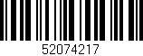 Código de barras (EAN, GTIN, SKU, ISBN): '52074217'