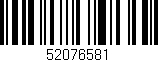 Código de barras (EAN, GTIN, SKU, ISBN): '52076581'