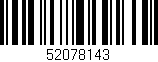 Código de barras (EAN, GTIN, SKU, ISBN): '52078143'