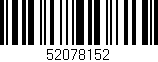 Código de barras (EAN, GTIN, SKU, ISBN): '52078152'